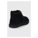 Semišové topánky UGG Neumel 1094269.BLK-BLK, dámske, čierna farba, na plochom podpätku, zateplen