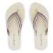 Tommy Hilfiger Žabky Wedge Stripes Beach Sandal FW0FW07858 Béžová