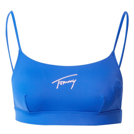 Tommy Jeans Bikinový top  modrá / biela Tommy Hilfiger