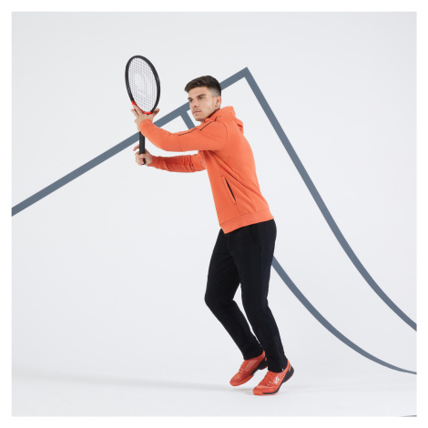 Pánska mikina Soft na tenis s kapucňou červená ARTENGO