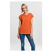 Women's T-shirt with extended shoulder rust orange