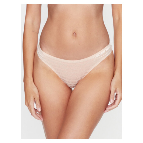 Emporio Armani Underwear Brazílske nohavičky 162948 3F204 03050 Béžová