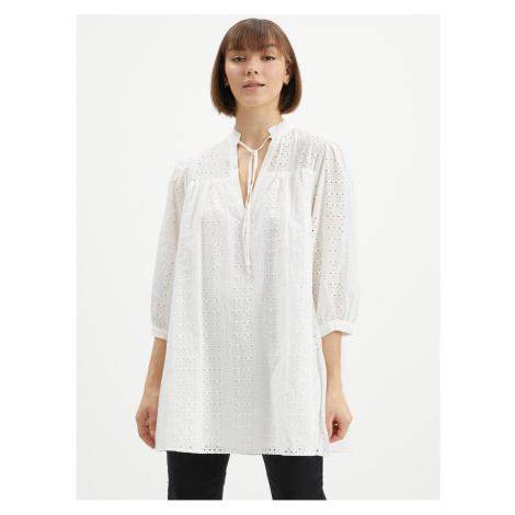 White long blouse with madeira . OBJECT Inja - Ladies