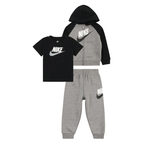 Nike Sportswear Set  sivá melírovaná / čierna / biela