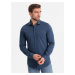 Ombre Men's cotton single jersey knit REGULAR shirt - blue