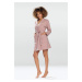 DKaren Housecoat Pola Powder Pink