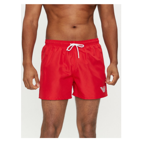 Emporio Armani Underwear Plavecké šortky 211752 4R438 00774 Červená Regular Fit
