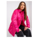 Fuchsiová prešívaná lesklá bunda Kelly -RV-KR-003.00P-fuchsia pink