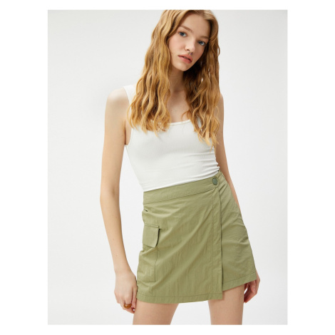 Koton Mini Shorts and Skirt with Cargo Pocket