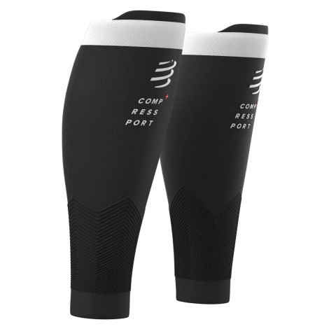 Compressport R2v2 Black Bežecké návleky na lýtka