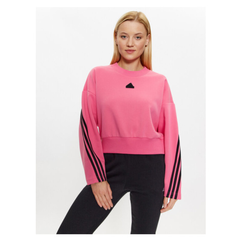 Adidas Mikina Future Icons 3-Stripes Sweatshirt IL3054 Ružová Loose Fit