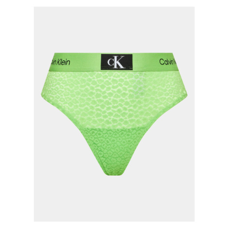 Calvin Klein Underwear Stringové nohavičky 000QF7235E Zelená