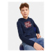 Jack&Jones Junior Mikina Zuri 12249874 Tmavomodrá Standard Fit