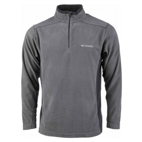 Columbia KLAMATH RANGE II HALF ZIP Pánska outdoorová mikina, sivá, veľkosť