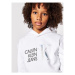 Calvin Klein Jeans Mikina Hybrid Logo IG0IG00873 Biela Regular Fit