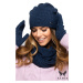 Kamea Woman's Set Hat&Chimney K.19.274.12 Navy Blue