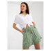 Light Green SUBLEVEL Floral Summer Casual Shorts