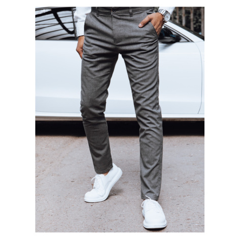 Pánske chino nohavice tmavosivé DStreet