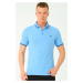 T8586 DEWBERRY MEN'S POLO NECK T-SHIRT-LIGHT BLUE-2