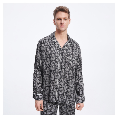 Reserved - Viskózová pyžamová košeľa - Viacfarebná