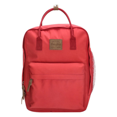 Červený objemný batoh do školy „Scandinavia“ 12L