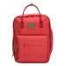 Beagles Červený objemný batoh do školy „Scandinavia“ 12L