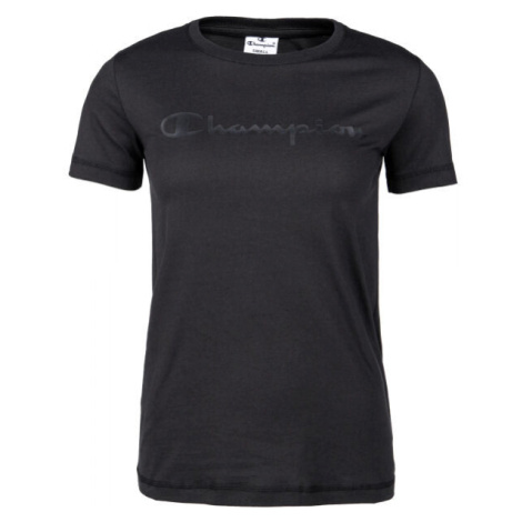 Champion CREWNECK T-SHIRT Dámske tričko, čierna, veľkosť