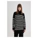 DEFACTO Relax Fit Striped Turtleneck Slit Knitwear Sweater Tunic