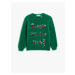 Koton Plush Sweater Sequin Embroidered Crew Neck Long Sleeved
