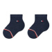 Tommy Hilfiger Súprava 2 párov vysokých detských ponožiek 701220516 Tmavomodrá