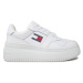 Tommy Jeans Sneakersy Tjw Retro Basket Flatform Ess EN0EN02506 Biela