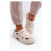 Women's foam slippers with solid soles white Danollia