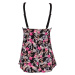 Olivie Pink kvetinové tankini plavky tielko S136-20 vícebarevná