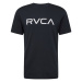 RVCA Tričko  čierna / biela