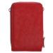 Dámska kabelka na telefón / peňaženka s popruhom cez rameno Beagles Marbella - červená - na výšk