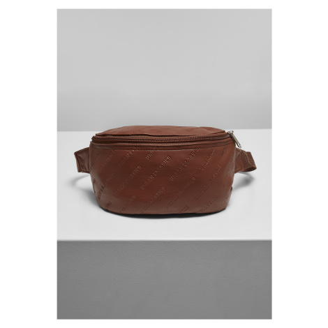 Hip Bag Synthetic Leather Brown