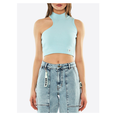 #VDR Celeste Blue Crop Top