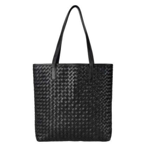 O My Bag Amsterdam -  Georgia Black Woven Classic Leather - kožená shopper kabelka