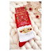 Men's Christmas Cotton Socks with Santa Clauses Red