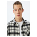 Koton Lumberjack Shirt Long Sleeve Pocket Detail Cotton Blend