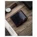 Elegantná pánska peňaženka s červeným lemom - Peterson