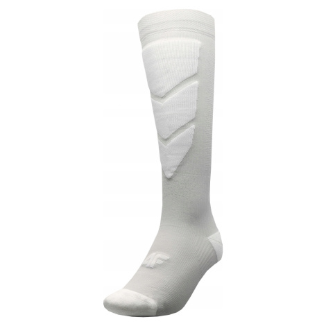 Dámske lyžiarske ponožky 4F AW22UFSOF034 svetlo šedé Šedá 39-42