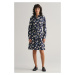 ŠATY GANT SLIM FLORAL PRINT SHIRT DRESS EVENING BLUE