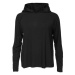 BOODY LONG SLEEVE HOODED T-SHIRT Dámske tričko, čierna, veľkosť