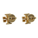 Tory Burch Set náhrdelník a náušnice Kira Pave Pendant And Stud Earring Set 145510 Zlatá