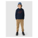 Chlapčenská mikina s kapucňou 4F JUNIOR SWEATSHIRT-JWMM00TSWSM1292-31S-NAVY