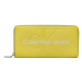 Calvin Klein Jeans Veľká dámska peňaženka Sculpted Mono Zip Around Mono K60K607634 Žltá