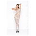 Passion BS041 white - Bodystocking Farba: Biela