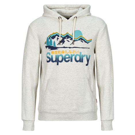 Superdry  HOODED GREAT OUTDOORS  Mikiny Béžová