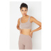 Trendyol Mink Seamless/Seamless Light Support/Shaping Knitted Sports Bra